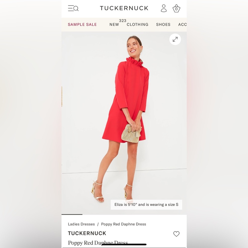 Tuckernuck Daphne Dress — Poppy Red